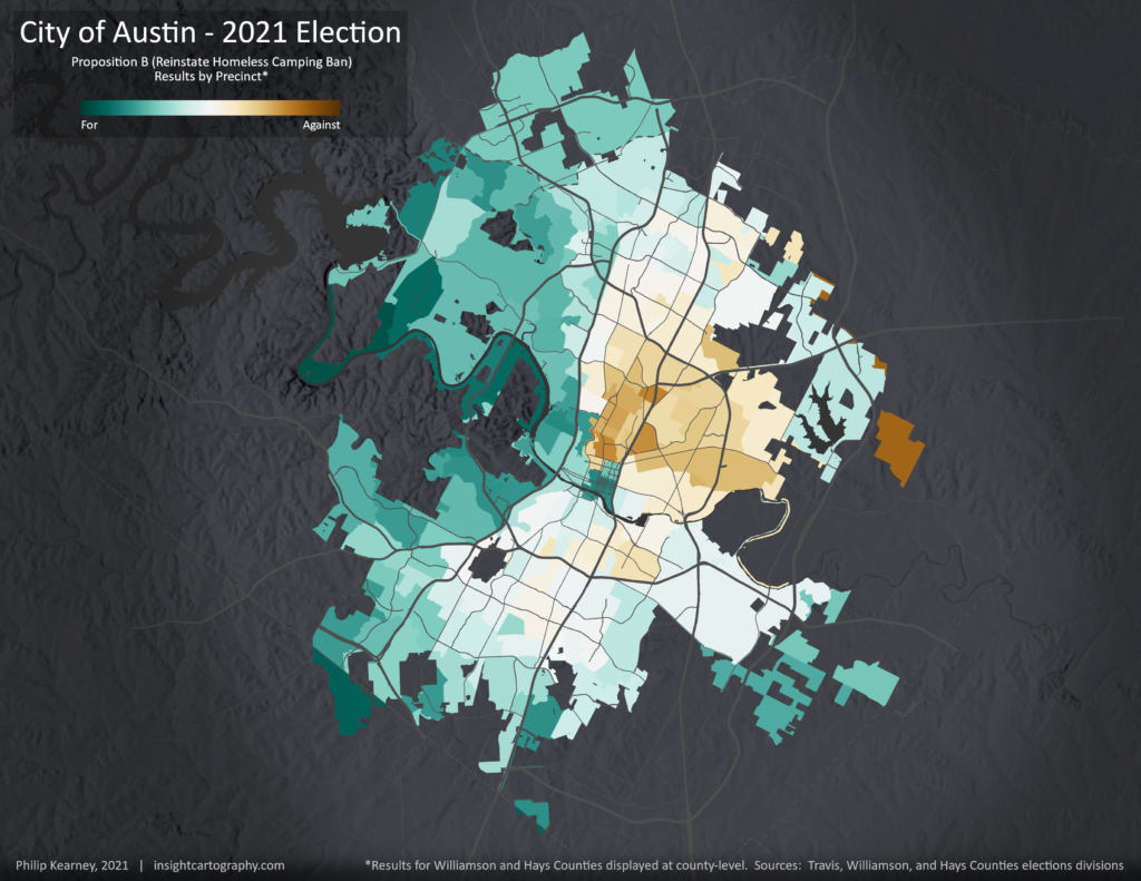 A Tale of Three Cities Support for City of Austin Propositions B and